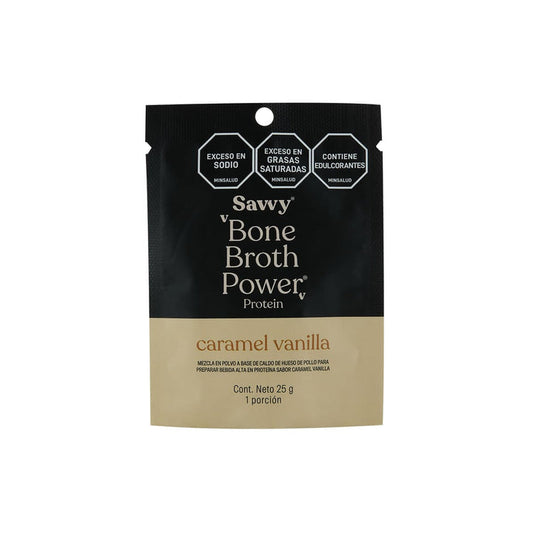 Bone  broth power Protein caramel vainilla savvy sachet * 25 gr