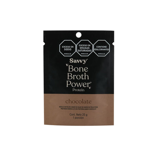 Bone  broth power Protein chocolate sachet savvy * 25 gr