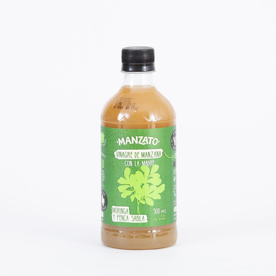 Vinagre De Manzana Con Moringa Y Penca Sábila 500 Ml PET