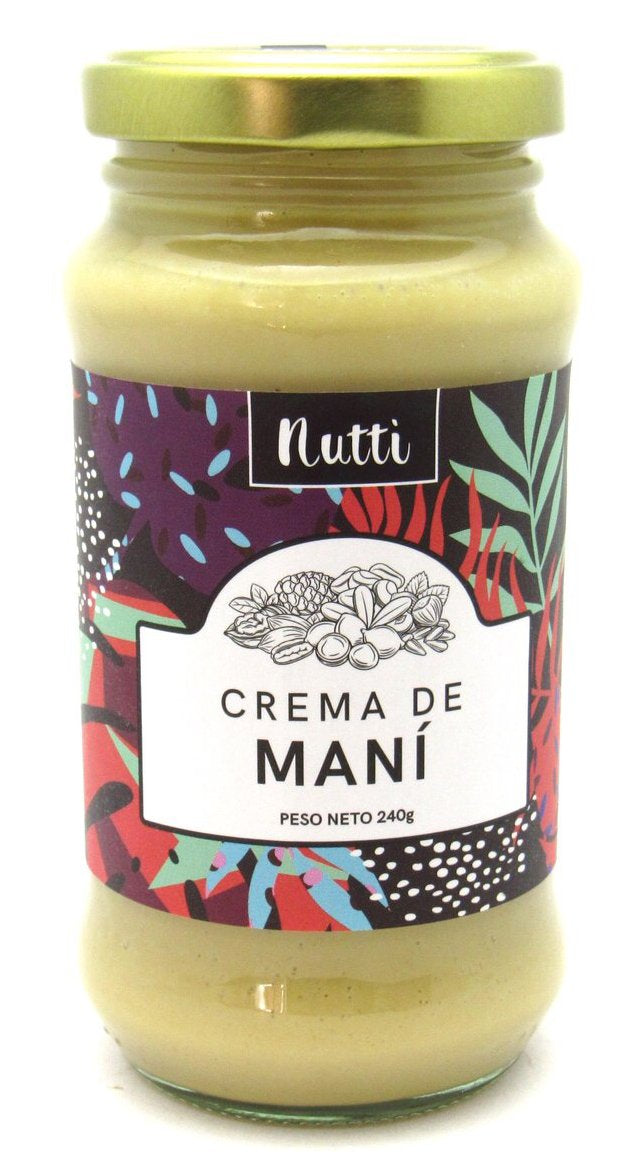 Crema de Mani 240gr (NUTTI) Natural