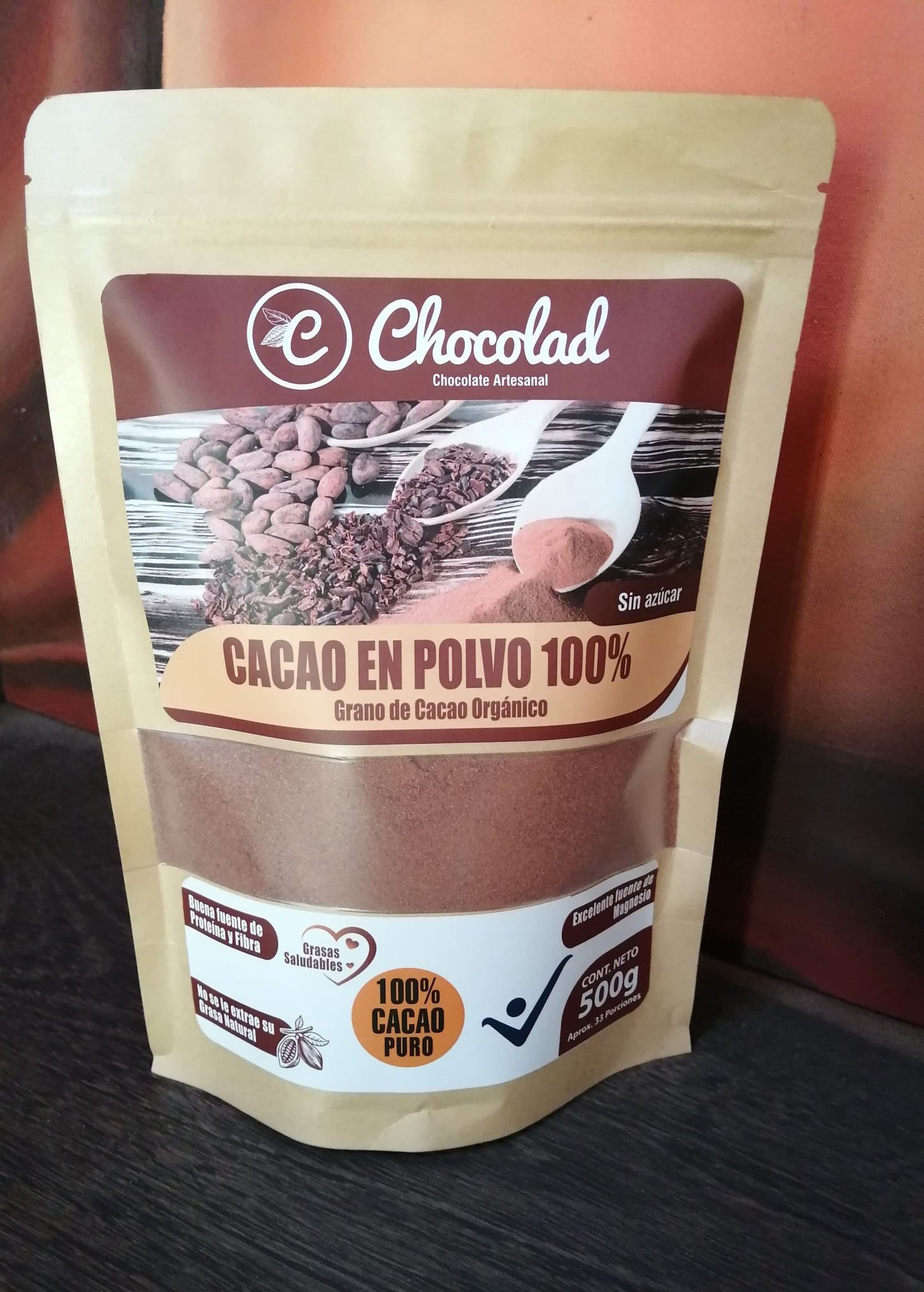 Cacao  en polvo 100 % sin azúcar